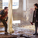 Jonathan Scarfe, Kelly Overton (Photo: Dan Power/Syfy)